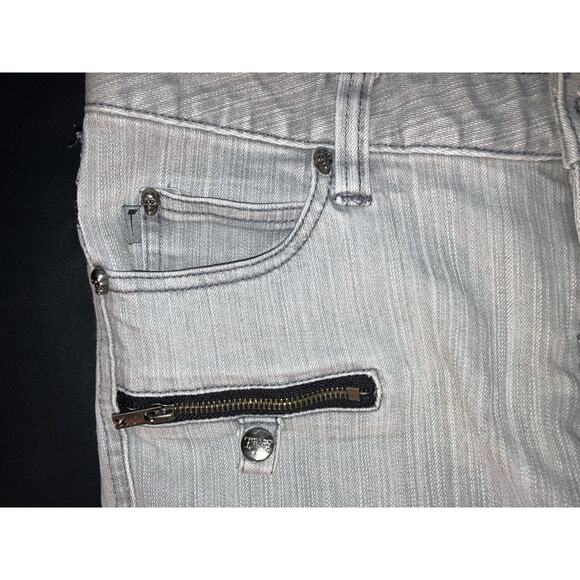 DAANG GOODMAN TRIPP NYC GRAY WASHED ZIP ACCENT JEGGING SKINNY JEANS Size 11 - Picture 15 of 15